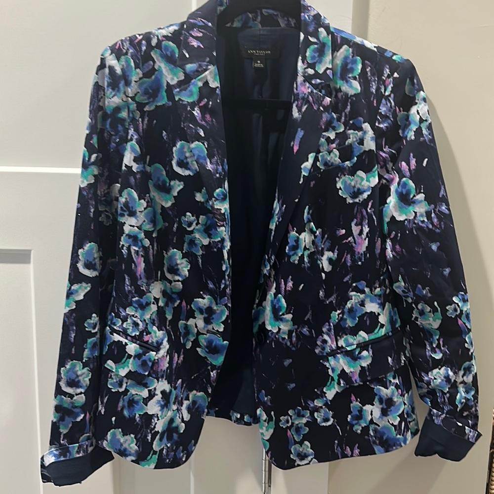 Ann Taylor Flowered Blazer